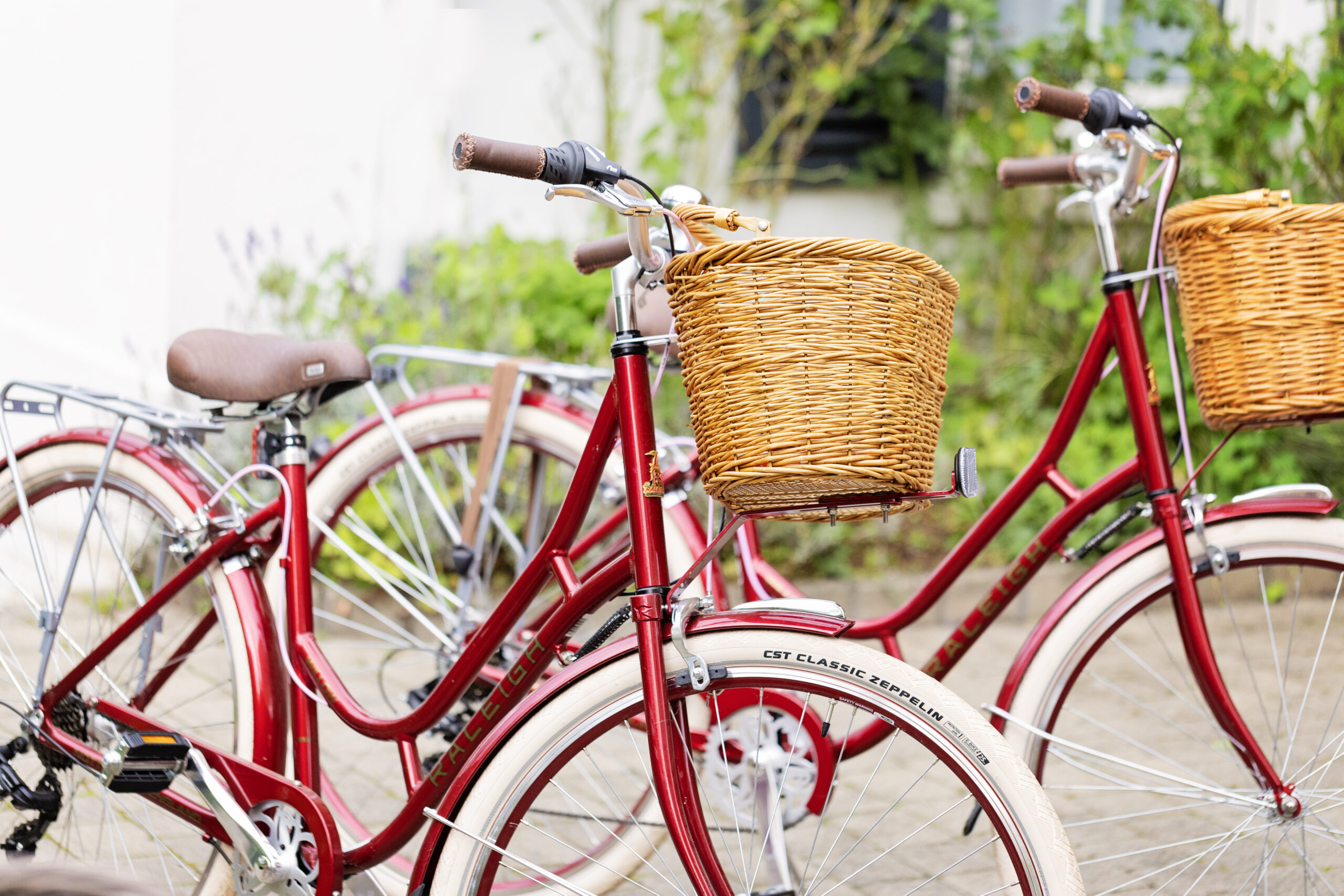 Exterior of the Station House Hotel, bikes available for rent for a peaceful countryside adventure 