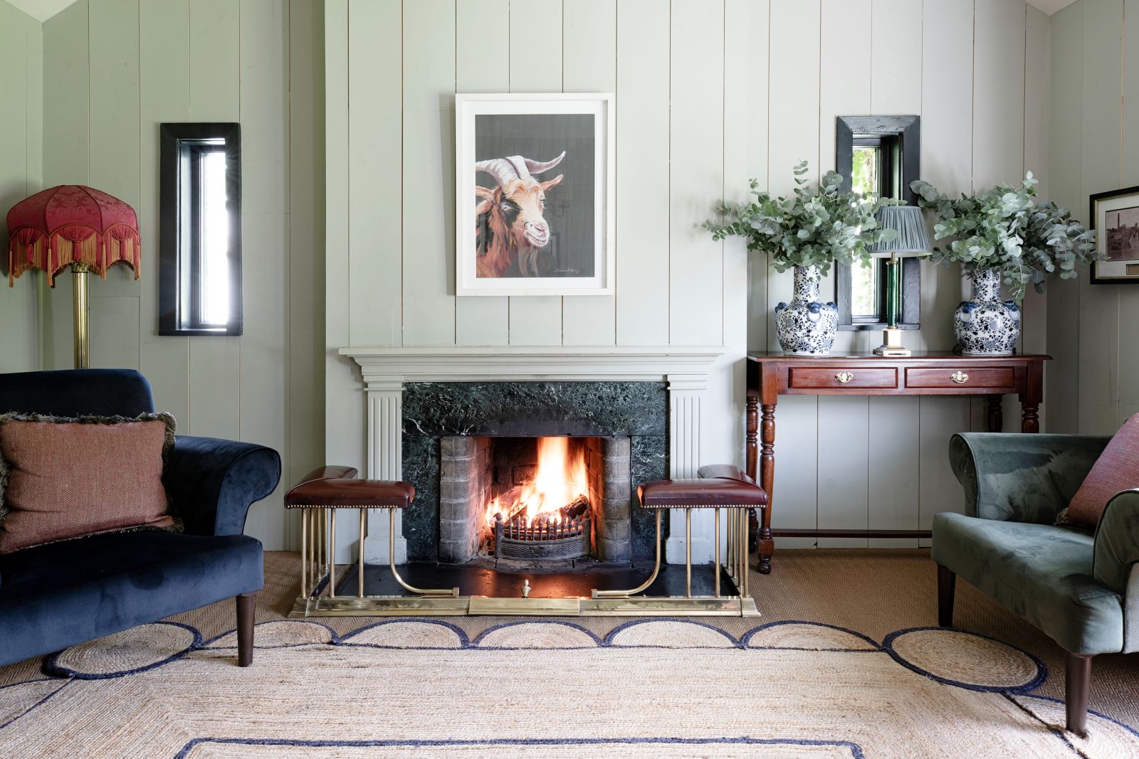 Library Fireplace at the Station House Hotel